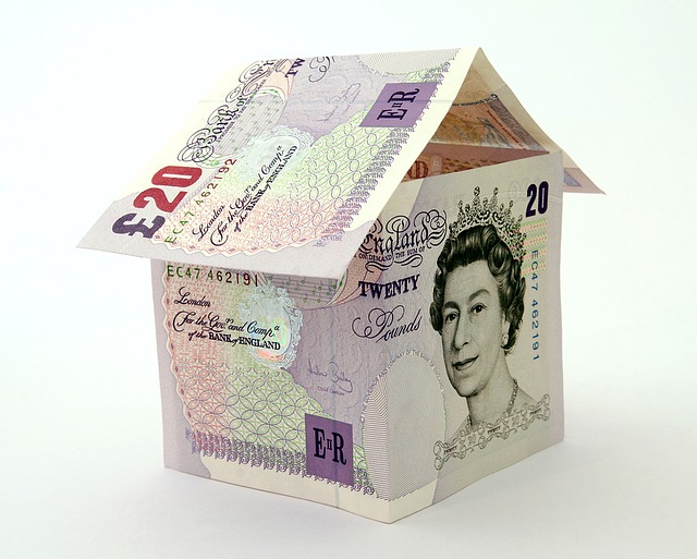 £20 notes folded into a house shape : Used by Where There's A Will Southport : Property Trusts